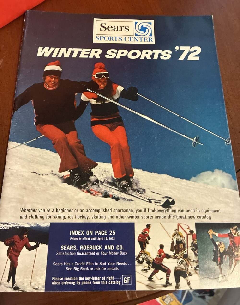 Vtg Sears Sports Center Winter 1972 Catalog Skis Skating Hockey